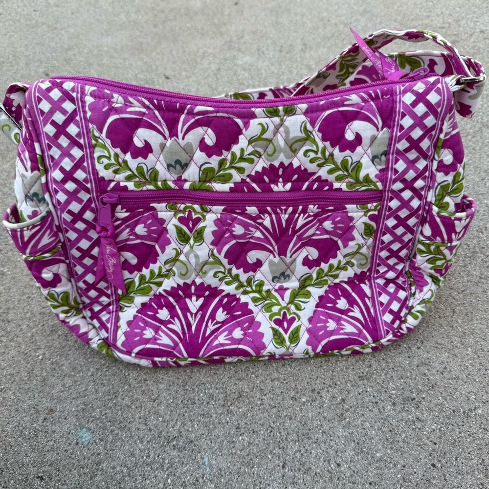Vera Bradley On The Go Crossbody Bag shoulder bag retired Julep Tulip pattern - Picture 7 of 7